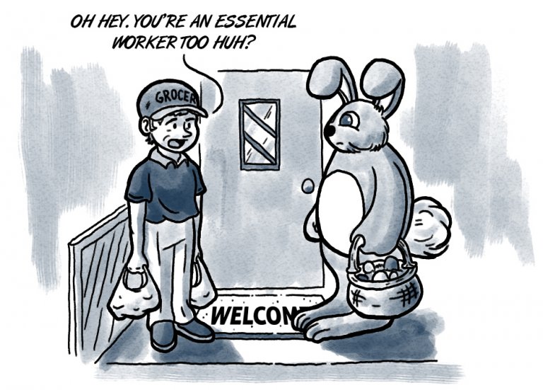 Parents agree: The Easter bunny is an essential worker