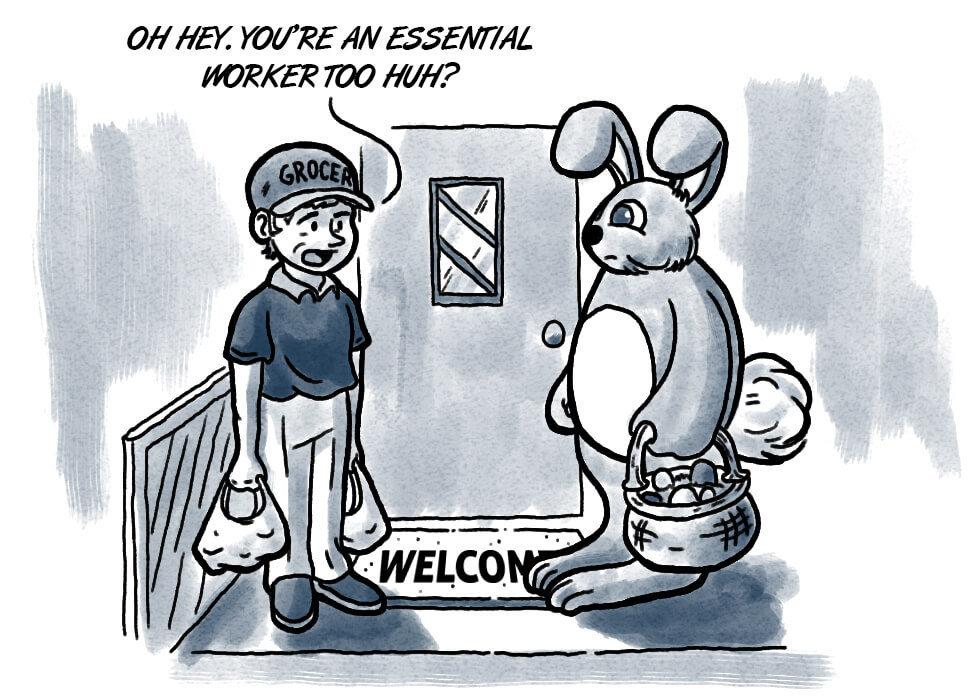 Parents agree: The Easter bunny is an essential worker