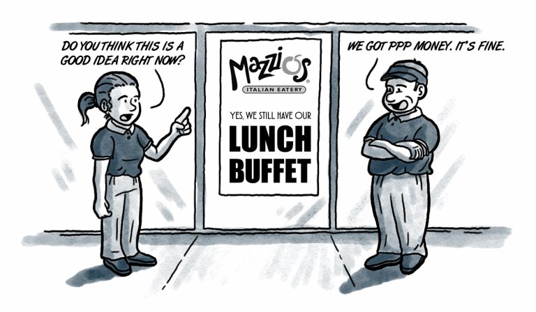 PPP helps keep the proverbial pizza cooking