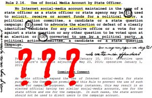 Ambiguous social media rule leaves legislators in an ethical limbo social media rule