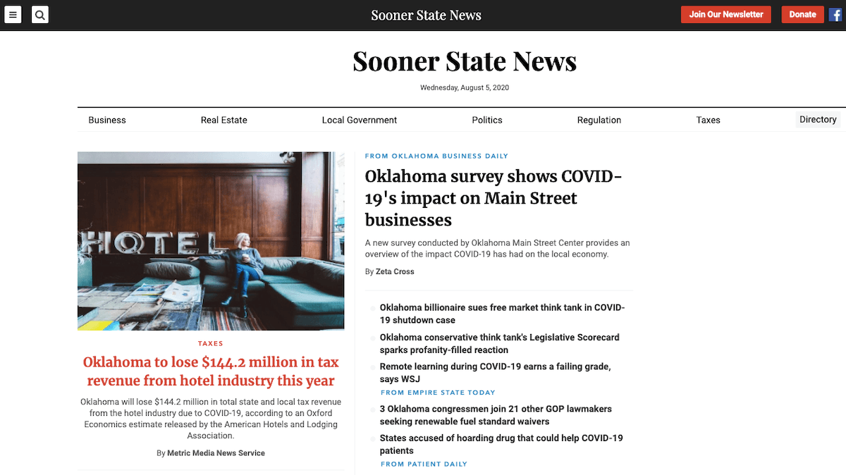 Partisan ‘pink-slime journalism’ sites target Oklahoma