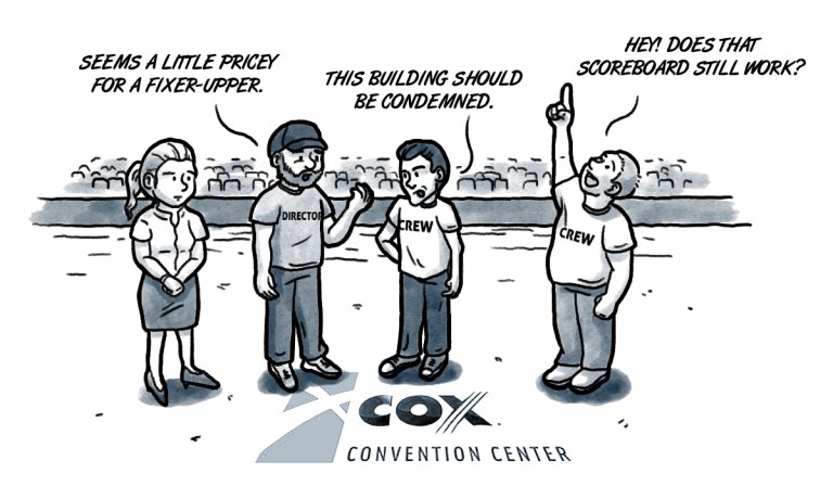 Budget blockbusters from the Cox Convention Center?