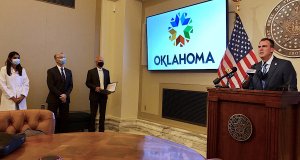 Stitt: COVID-19 treatments improving, mask mandate a local issue mask mandate