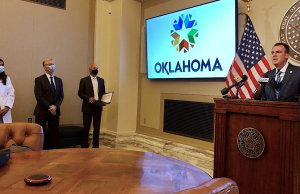 Stitt: COVID-19 treatments improving, mask mandate a local issue mask mandate