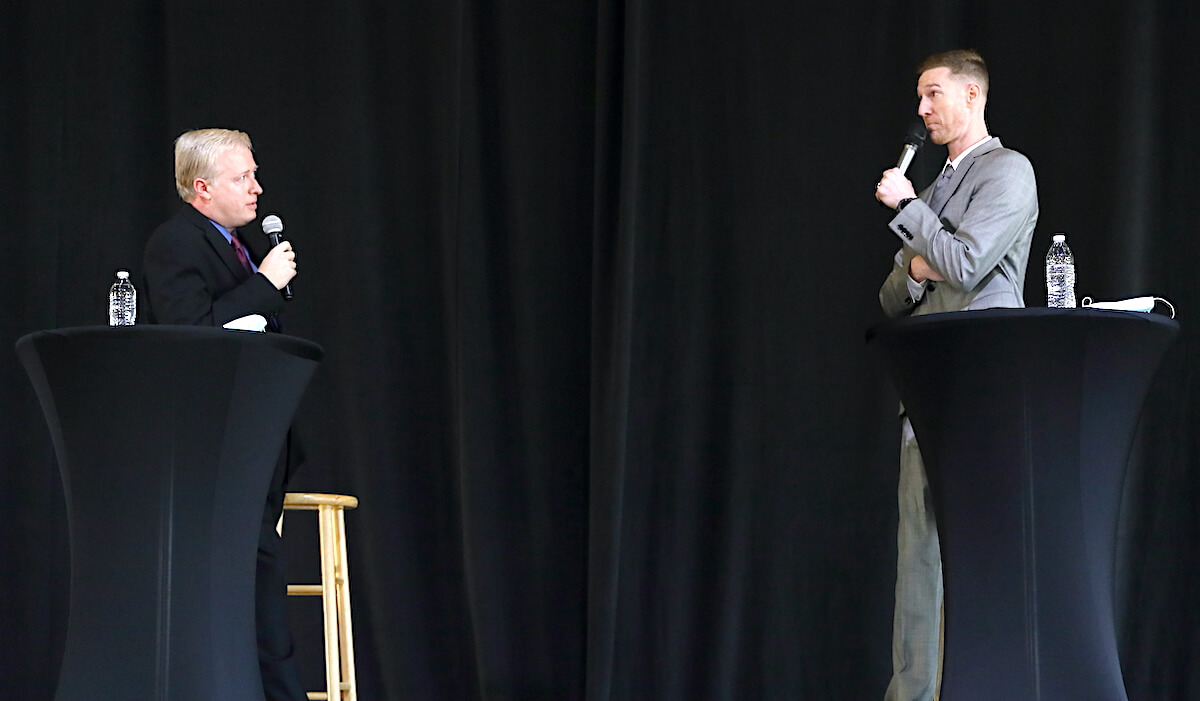 Maughan, Hicks battle in County Commissioner debate