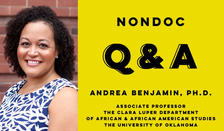 ‘Do it respectfully’: OU’s Andrea Benjamin fosters student conversations