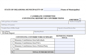 Review campaign finance reports for Feb. 9 OKC, Edmond and Norman elections campaign finance reports
