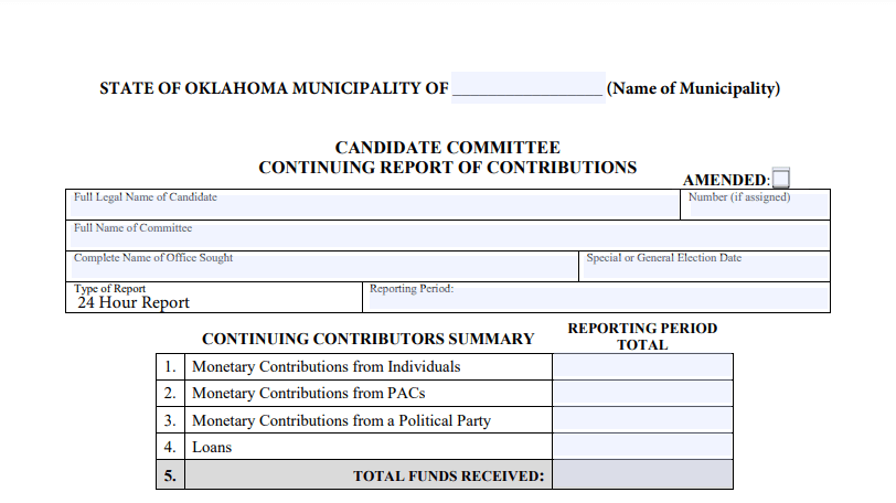 campaign finance reports