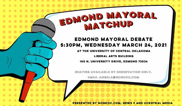 Edmond mayoral debate set for Wednesday, March 24