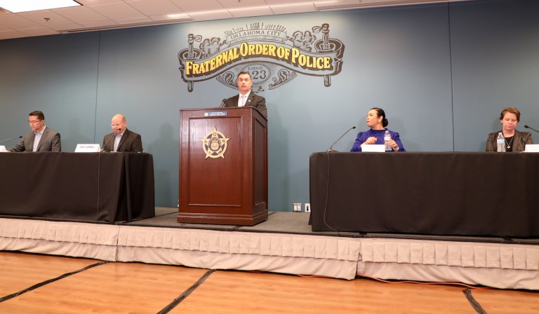 Council candidates praise police in OKC FOP forum