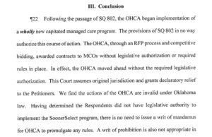 Supreme Court strikes down Stitt’s privatized managed care Medicaid plan managed care