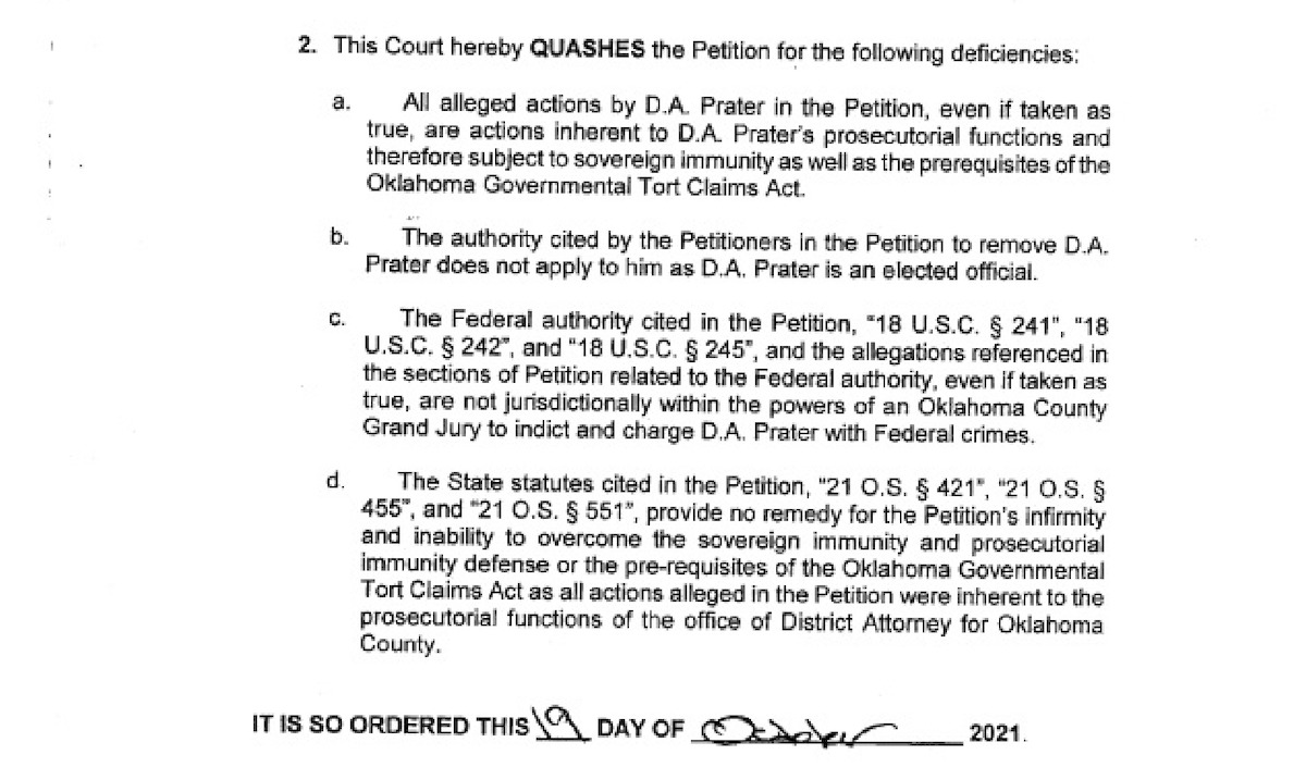 Judge Ogden quashes citizens’ grand jury application