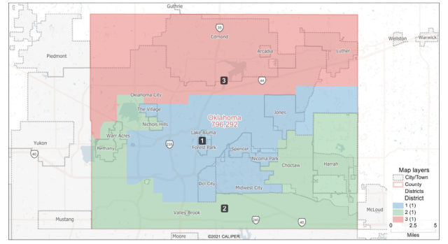 OK county 2021 redistricting map redistricting map