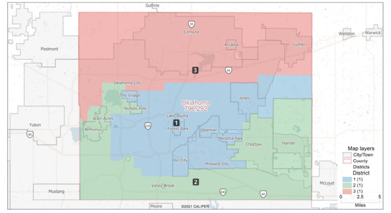 Oklahoma County commissioners approve controversial redistricting map