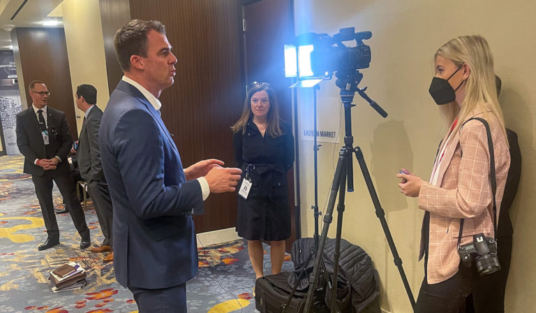 Stitt talks increasing teacher pay, beefing up STEM education