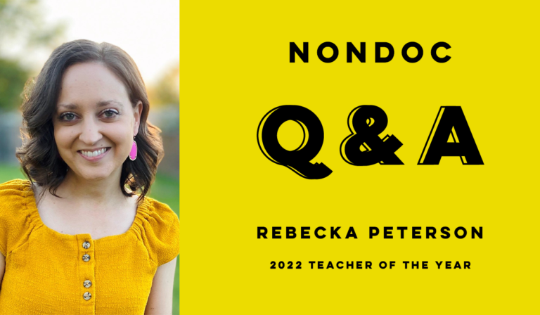 ‘I love who I am when I’m with my students’: Rebecka Peterson named Teacher of the Year