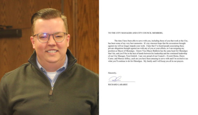Richard Larabee resigns