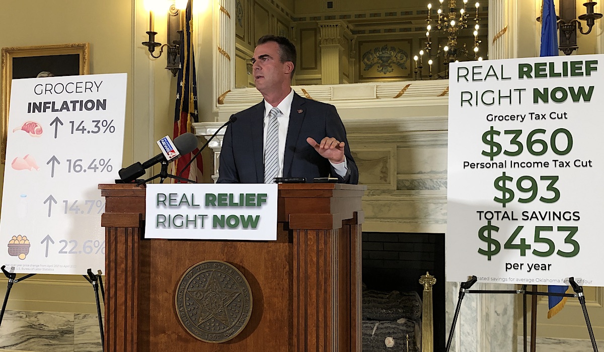 ‘Left in the dark’: Stitt vetoes parts of budget, calls special session for tax cuts
