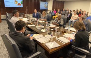 Bizarre State Board of Education meeting sees man detained over custody issue