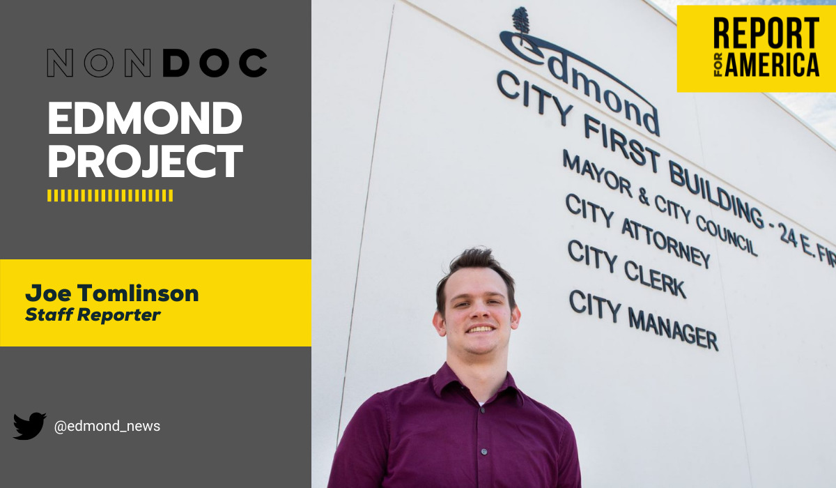 Welcome Joe Tomlinson as our new Edmond reporter