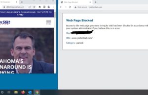 Initially blocked, pair of campaign websites ‘now available’ on state network JoelKintsel.com