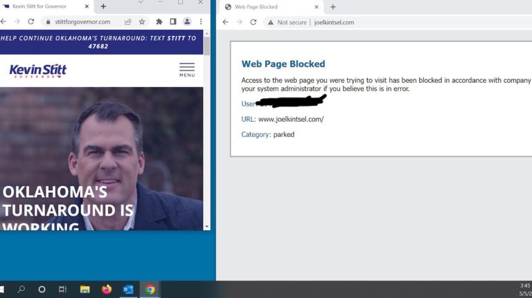 Initially blocked, pair of campaign websites ‘now available’ on state network