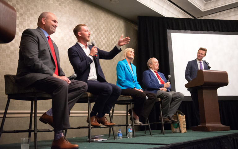 GOP state superintendent candidates mix personal stories with rhetoric in debate