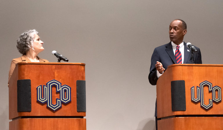 Behenna, Myles disagree on county jail vote during district attorney debate