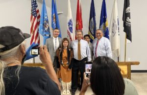 ‘People looking for hope’: Lawrence Spottedbird, Jacob Tsotigh sworn in as Kiowa Tribe executives Lawrence Spottedbird