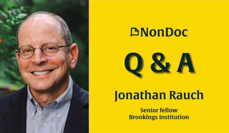 ‘Ideology is overrated’: Jonathan Rauch fears America faces a truth crisis