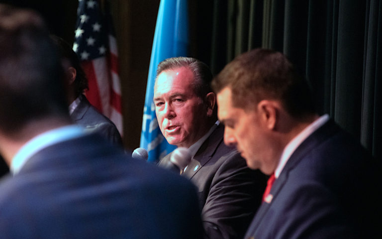 Russ, Jolley clash over legislative records during state treasurer debate