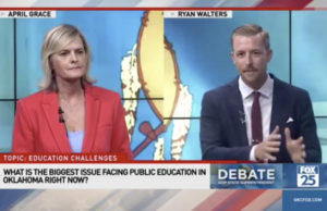 April Grace, Ryan Walters offer contrasting concerns in runoff debate April Grace, Ryan Walters, state superintendent runoff debate