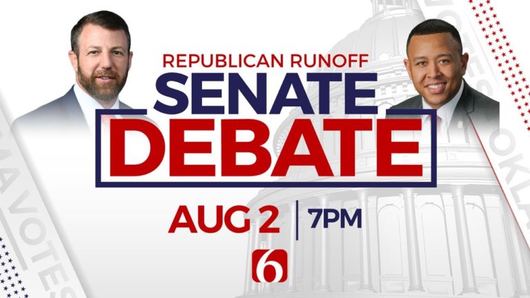 Senate debate: Mullin, Shannon pitch national abortion ban, differ on Ukraine