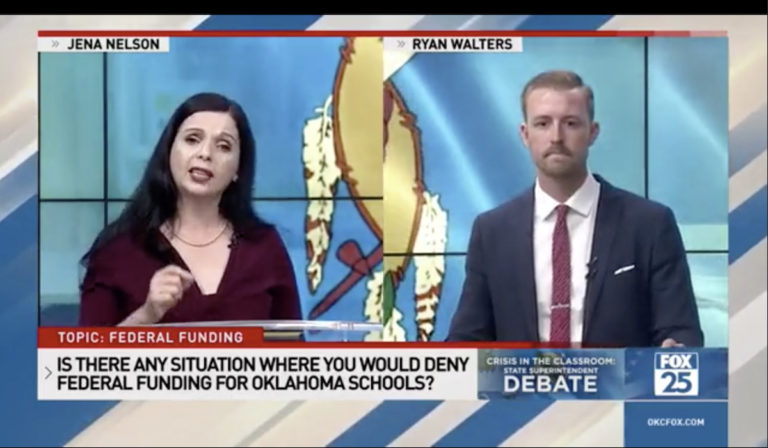 Walters, Nelson hurl claims of indoctrination, lying in state superintendent debate