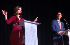 Debate: Stitt, Hofmeister tussle over state performance, McGirt and abortion Stitt Hofmeister debate