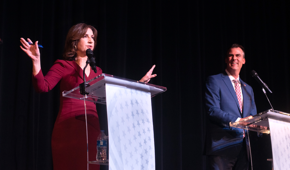 Debate: Stitt, Hofmeister tussle over state performance, McGirt and abortion
