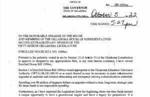 Stitt vetoes $24 million in ARPA appropriations, more than $1 billion approved ARPA appropriations
