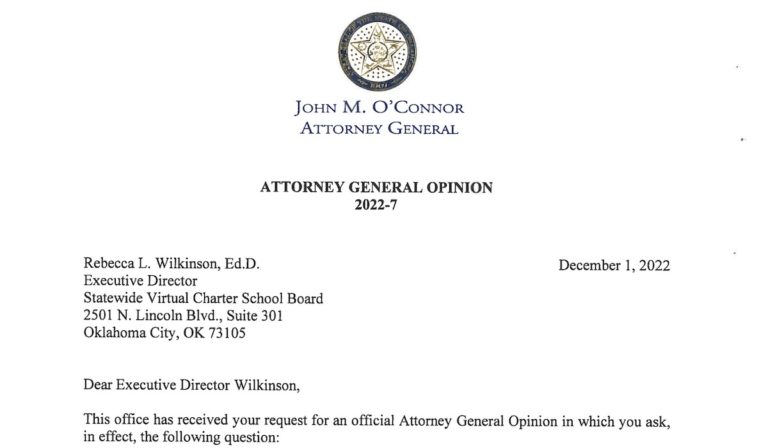 AG opinion: Statute barring charter school operators from religious affiliation unconstitutional