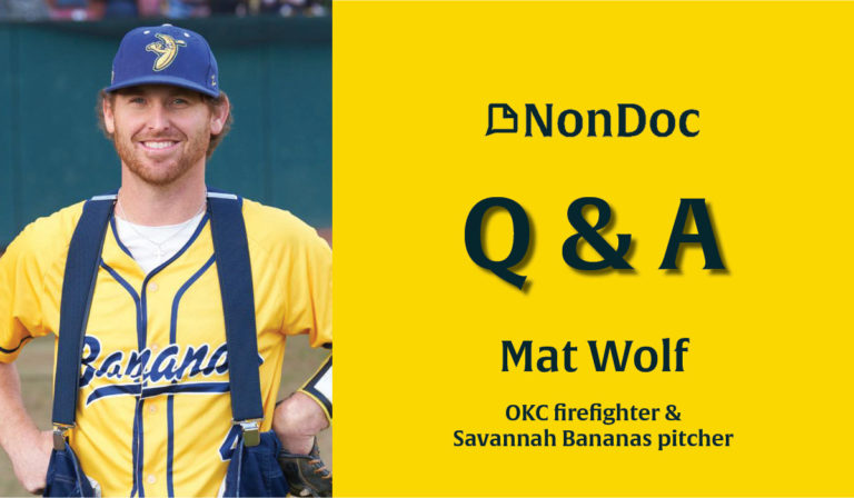 OKC firefighter Mat Wolf has a bananas summer job