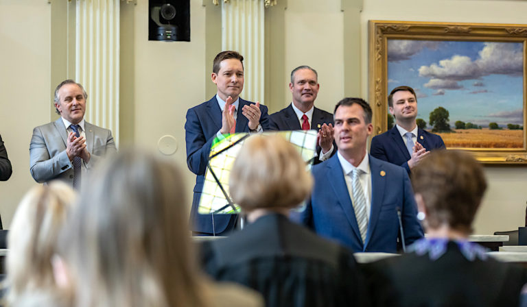 Stitt sticks to tax cuts, school choice funding in 5th State of the State