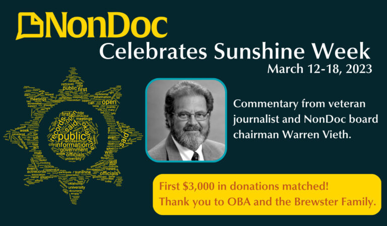 For Sunshine Week, support journalists in the fight for open government
