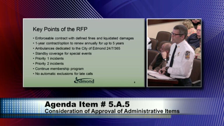 Amid EMSA struggles, Edmond City Council approves RFP for medical transport service provider