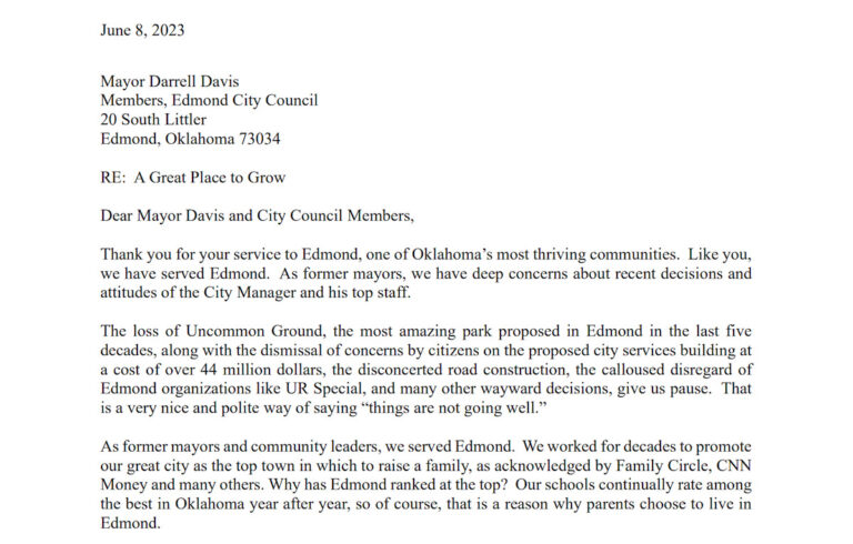 ‘Things are not going well:’ Former Edmond mayors voice concern with city management