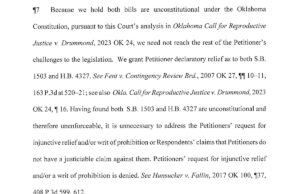 Oklahoma Supreme Court strikes pair of abortion laws