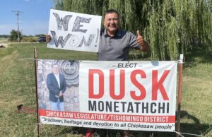 Dusk Monetathchi ousts Steven Woods from Chickasaw Nation Tribal Legislature Dusk Monetathchi