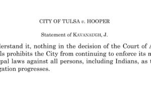Hooper v. City of Tulsa case to continue in district court Hooper v. City of Tulsa