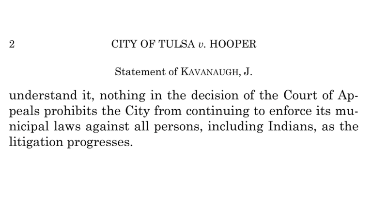 Hooper v. City of Tulsa case to continue in district court