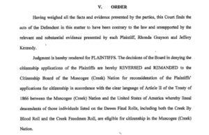 ‘Big win’: Muscogee Nation judge rules for Freedmen citizenship, tribe plans appeal Muscogee Freedmen ruling