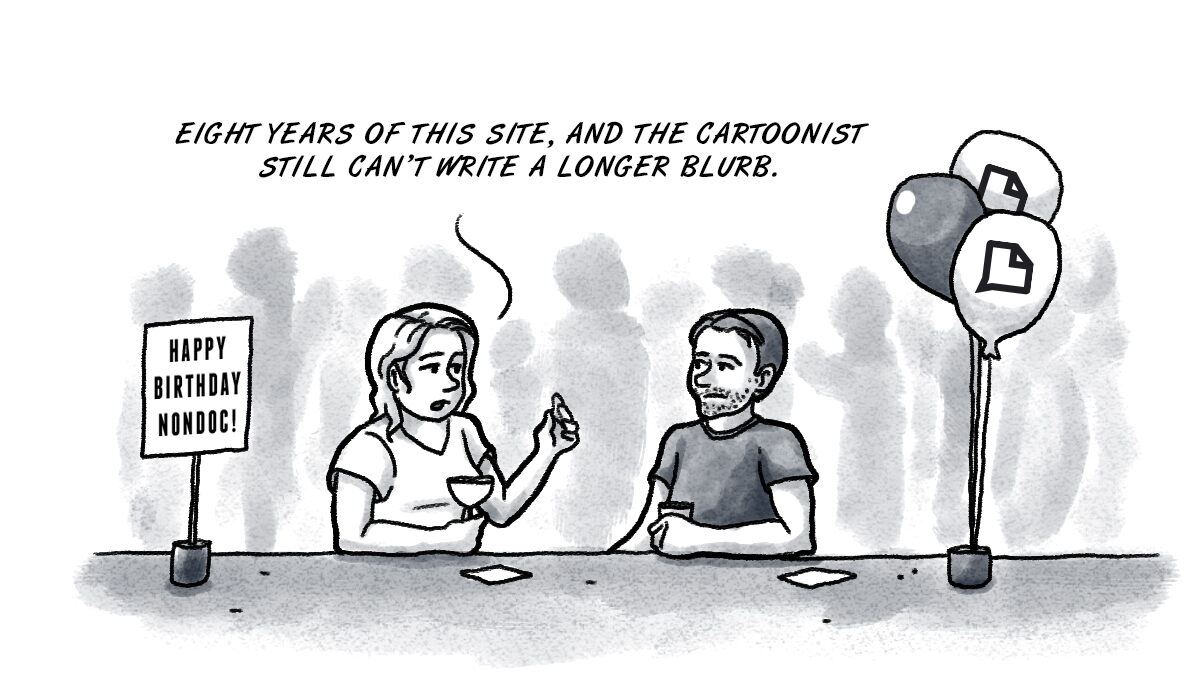 Cheers to 8 years of (sometimes political) cartoons