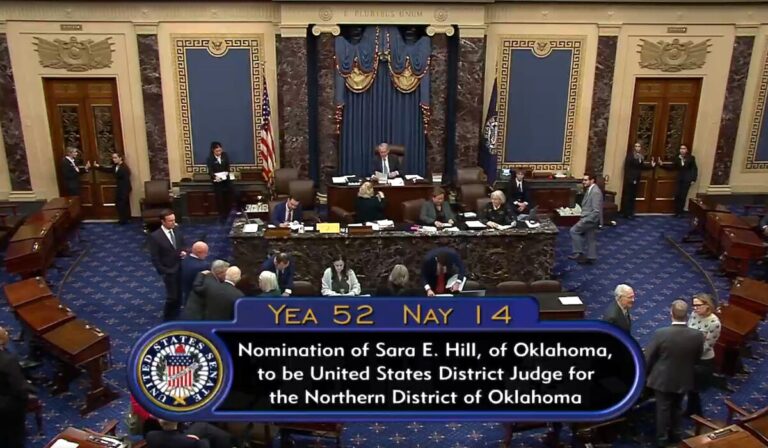Sara Hill confirmed as federal judge for Northern District of Oklahoma